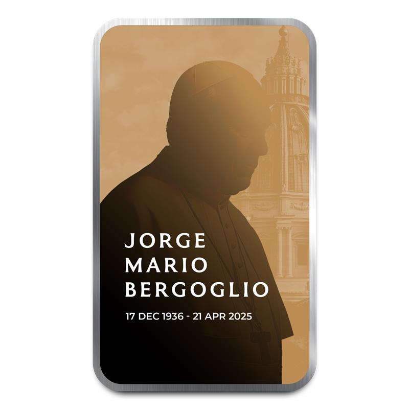 Pope Francis Memorial Silver Bar
