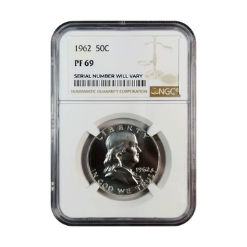 1962 Franklin Silver Half Dollar - NGC PF69