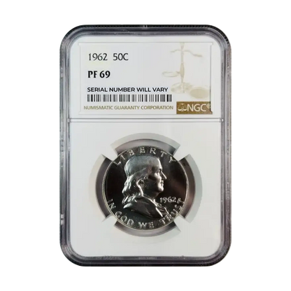 1962 Franklin Silver Half Dollar - NGC PF69