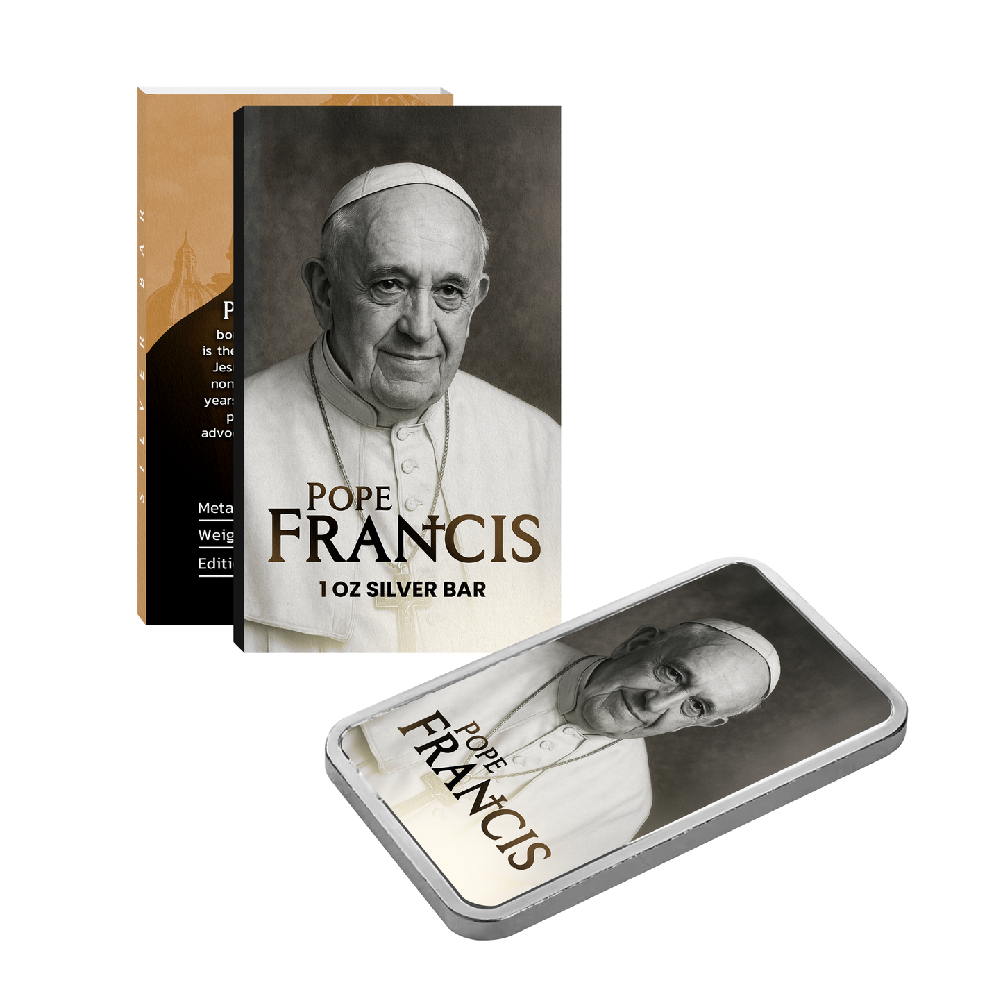 Pope Francis Memorial Silver Bar