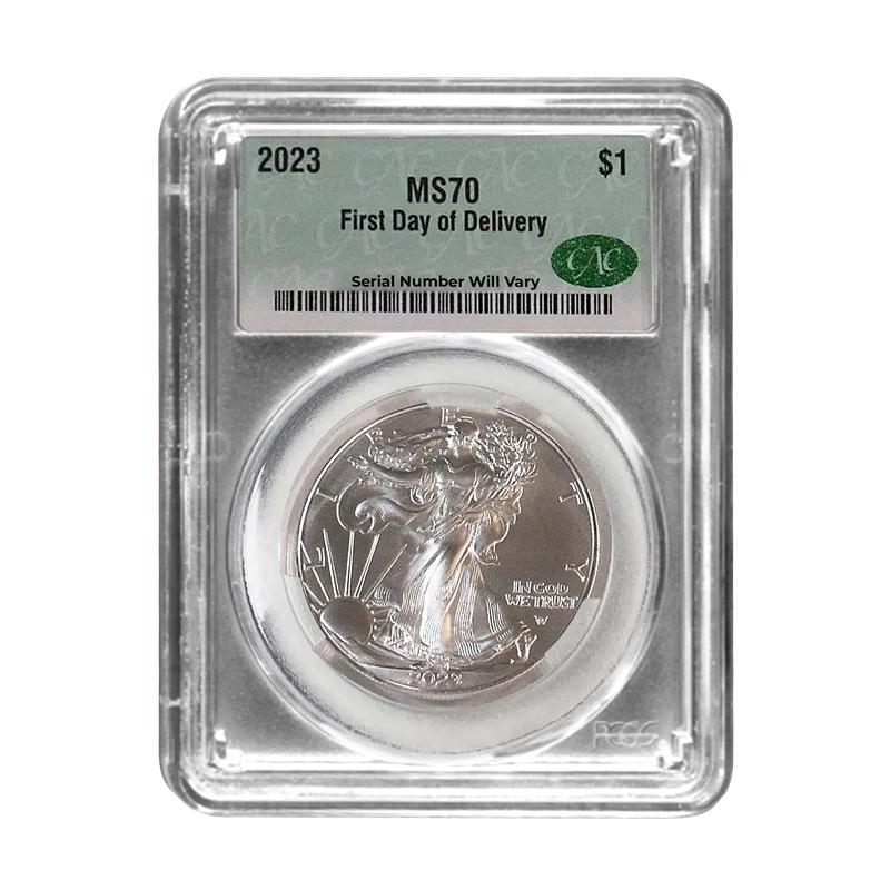 2023 Silver Eagle - First Day of Delivery - MS70 CAC - CoinsTV