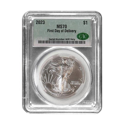 2023 Silver Eagle - First Day of Delivery - MS70 CAC - CoinsTV