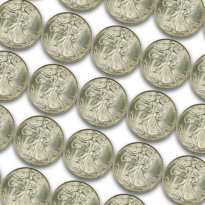 Walking Liberty Half Dollars - Slider Quality - CoinsTV