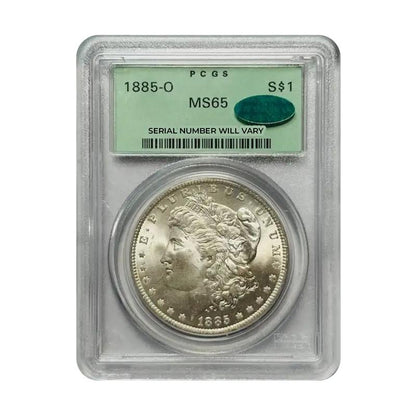 1885-O Morgan Silver Dollar New Orleans - PCGS MS65 Old Green Holder CAC