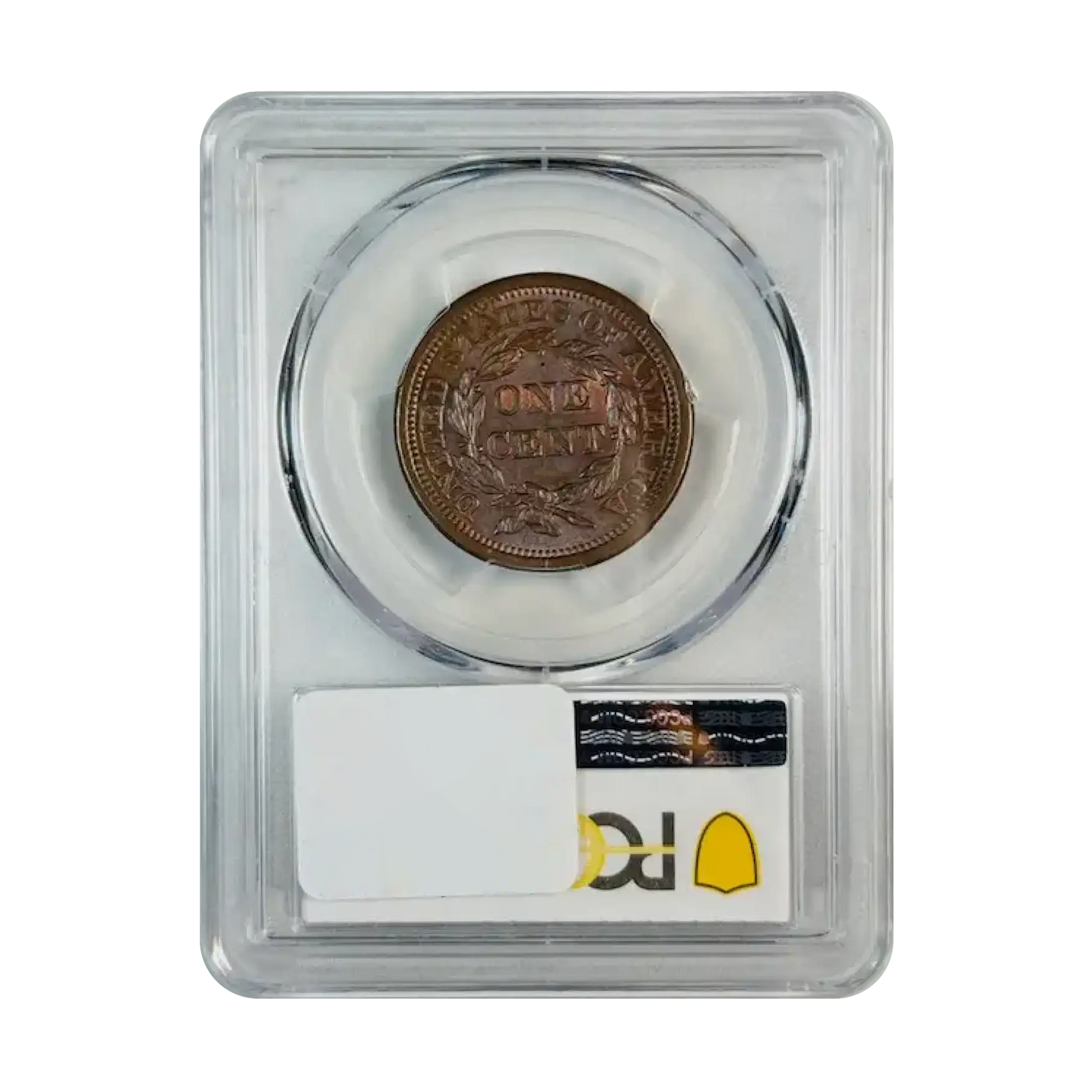 1855 Braided Hair Cent N-10 Slanted 55 - PCGS MS64 BN | CoinsTV