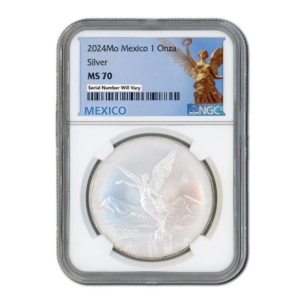 2024 Mexico Libertad 1 oz Silver - NGC MS70 | CoinsTV