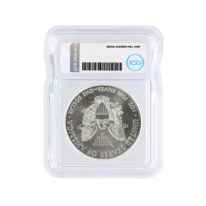 2021 Silver Eagle - Type 1 - ICG MS70 - CoinsTV