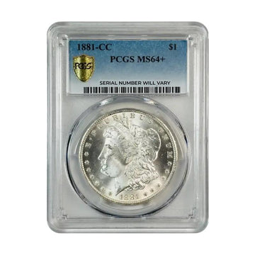 1881-CC Morgan Silver Dollar Carson City - PCGS MS64+