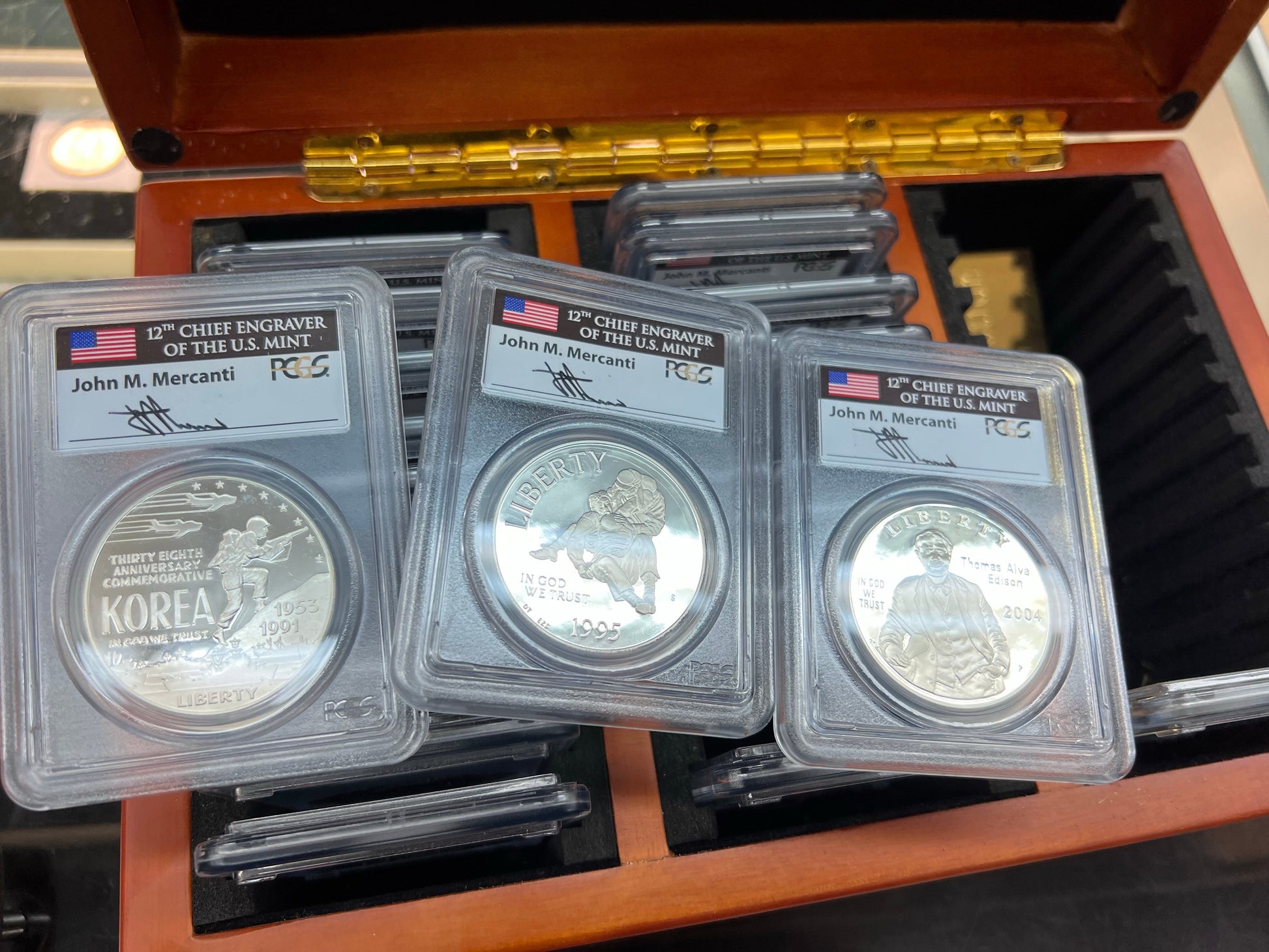 Commemorative Silver Dollar Grab Bag PCGS PR69 DCAM - John Mercanti Signed - CoinsTV