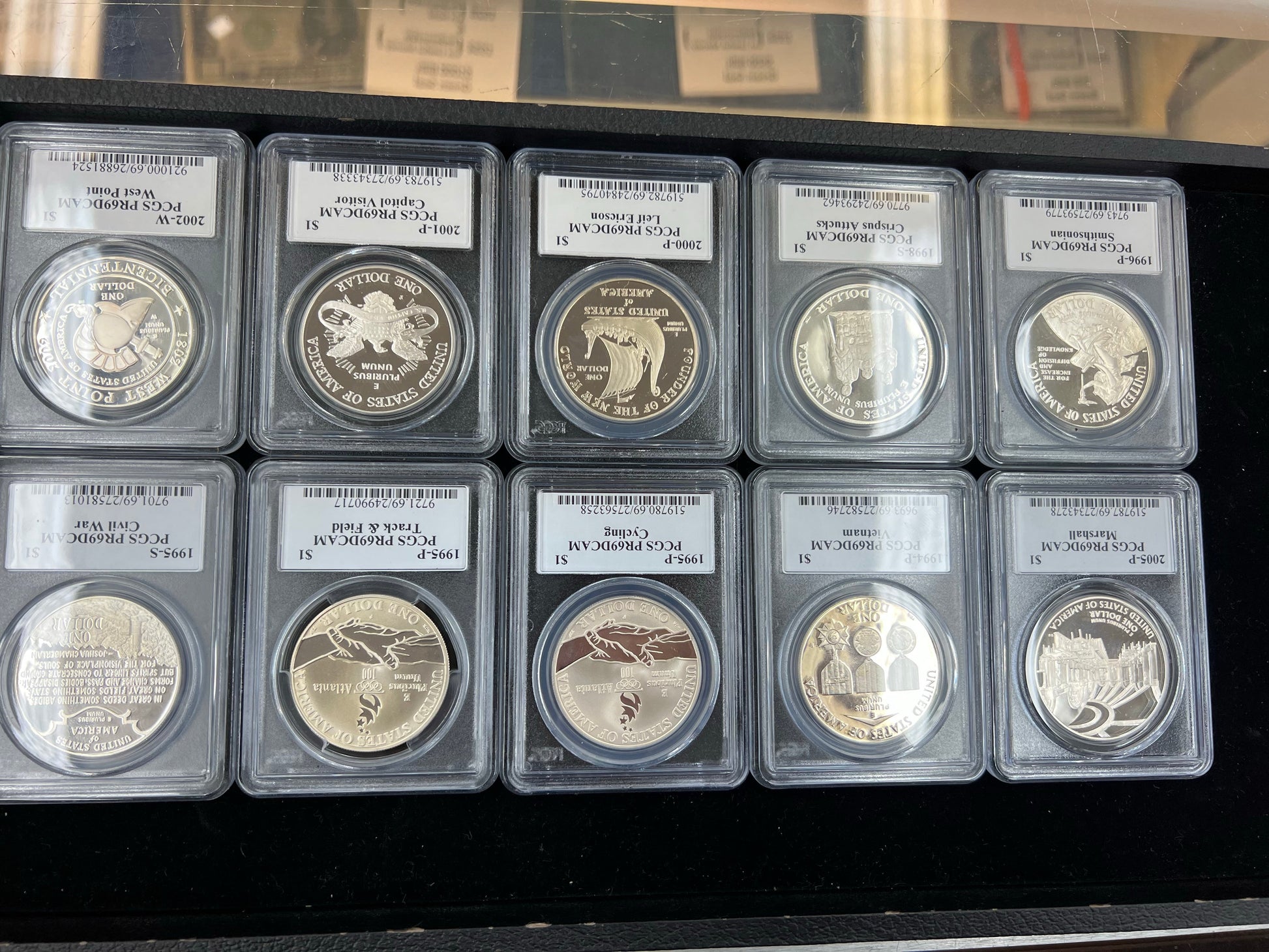Commemorative Silver Dollar Grab Bag PCGS PR69 DCAM - John Mercanti Signed - CoinsTV