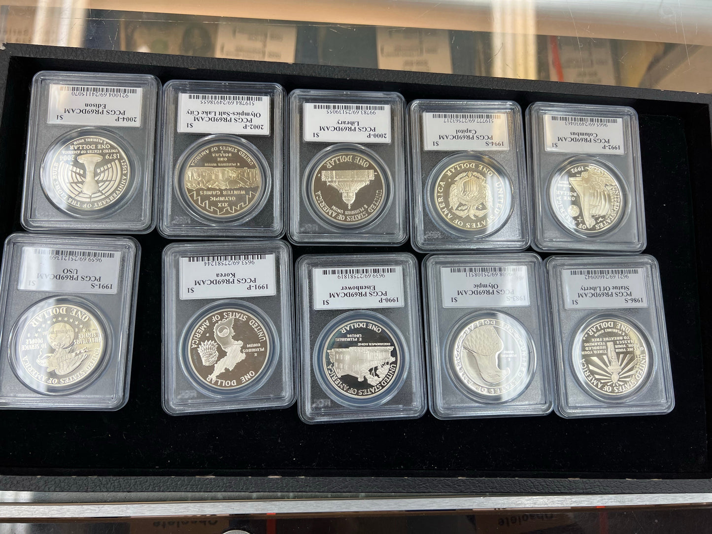 Commemorative Silver Dollar Grab Bag PCGS PR69 DCAM - John Mercanti Signed - CoinsTV