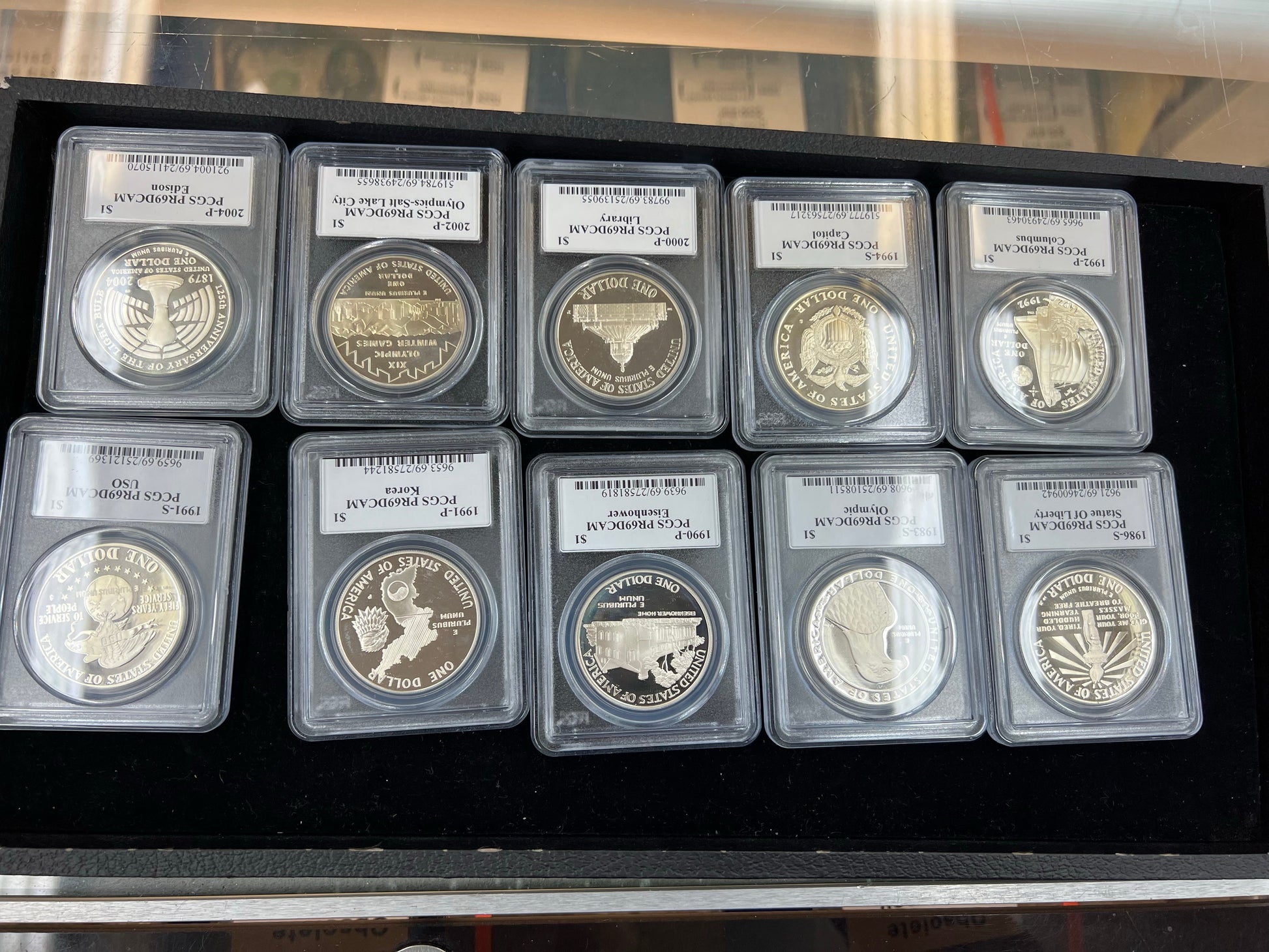 Commemorative Silver Dollar Grab Bag PCGS PR69 DCAM - John Mercanti Signed - CoinsTV