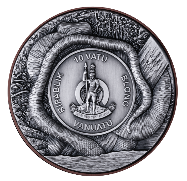 2025 Vanuatu Double Silver Giant Anaconda 10g Silver Coin - CoinsTV