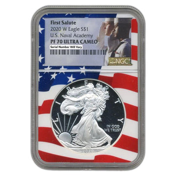 2020-W Silver Eagle - First Salute 1 of 92 - NGC PF70 UCAM