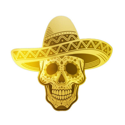 2026 Liberia Dia De Los Muertos Shaped 1/1000 oz Gold Coin in Card - CoinsTV