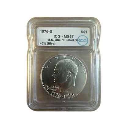 1976-S Eisenhower US Uncirculated Set - ICG MS67 - CoinsTV