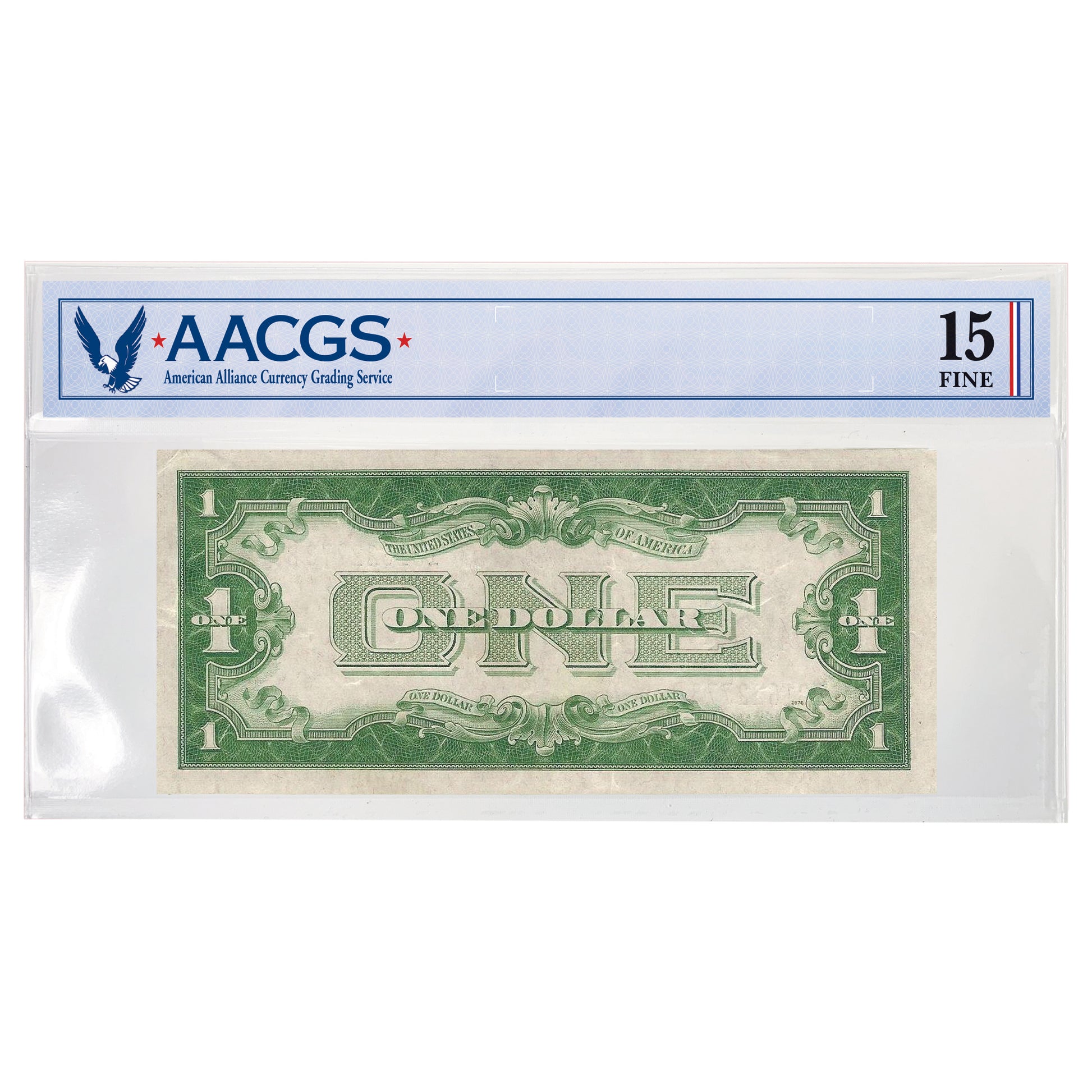 1928 $1 Silver Certificate Funny Back - Graded Fine 15 AACGS - CoinsTV