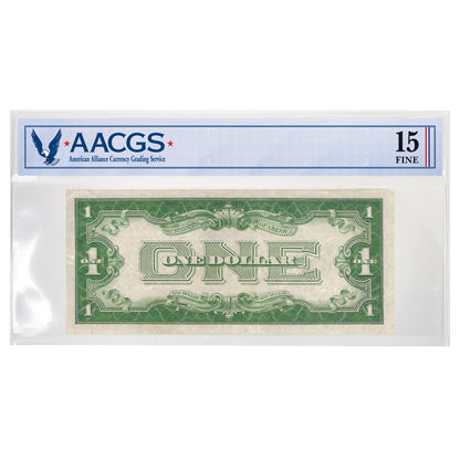 1928 $1 Silver Certificate Funny Back - Graded Fine 15 AACGS - CoinsTV