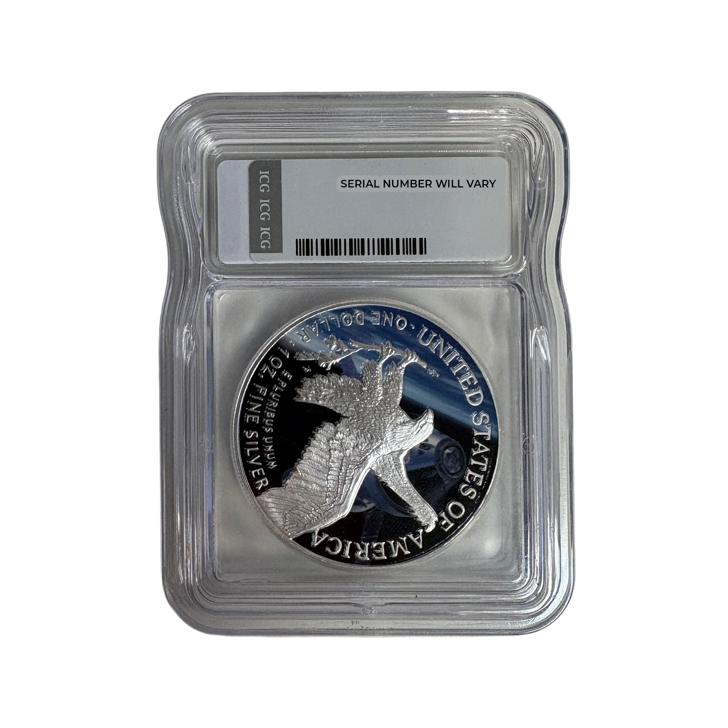 2026 Silver Eagle Artemis II ICG MS70 - First Edition Gold Label