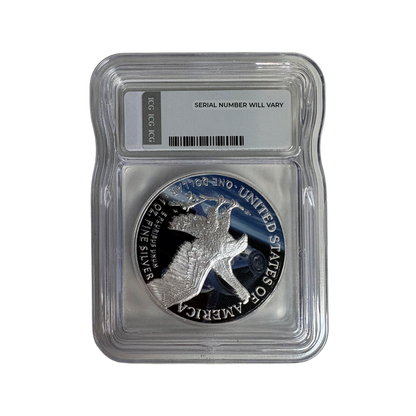 2026 Silver Eagle Artemis II ICG MS70 - First Edition Gold Label