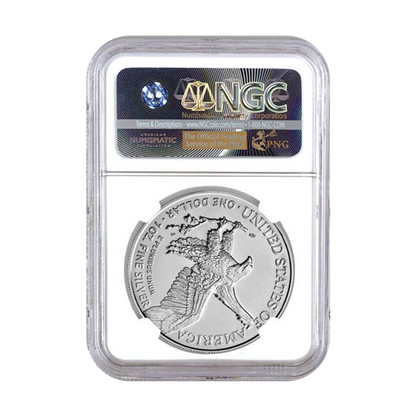 2023 Silver Eagle – NGCX MS10 White Core - CoinsTV