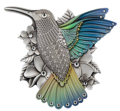 2023 Vanuatu  Hummingbird - 1/2 Kilo .999 Fine Silver Shaped Coin - CoinsTV