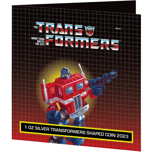 2023 Samoa Hasbro Transformers Optimus Prime - 1oz Silver Antiqued Shaped Coin