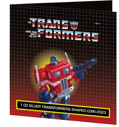 2023 Samoa Hasbro Transformers Optimus Prime - 1oz Silver Antiqued Shaped Coin