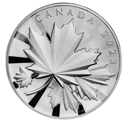 2023 RCM Multifaceted Maples 1 Kilo Silver - CoinsTV