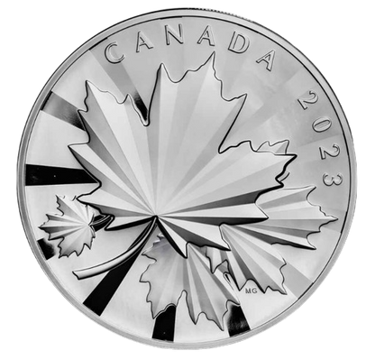 2023 RCM Multifaceted Maples 1 Kilo Silver - CoinsTV