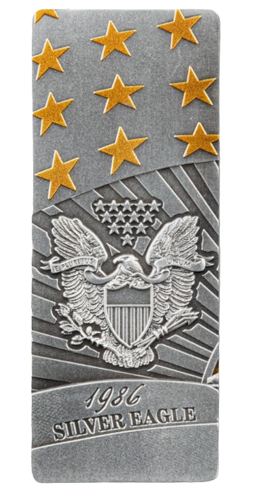 2023 Barbados American Eagle - 4 x 1 oz Ingot Silver Bar Coin Set - CoinsTV