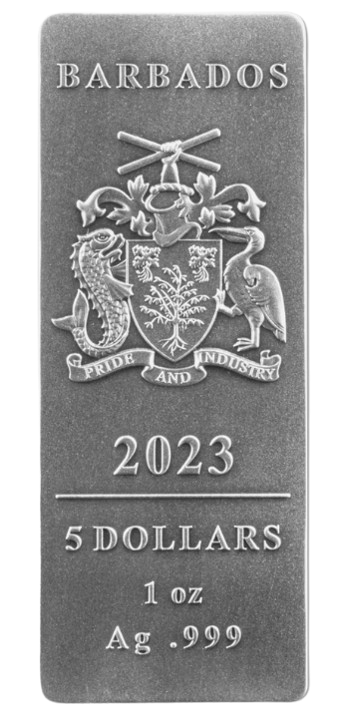 2023 Barbados American Eagle - 4 x 1 oz Ingot Silver Bar Coin Set - CoinsTV