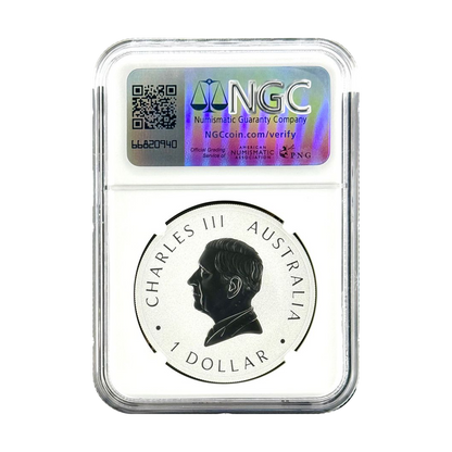 2025-P Wedge Tailed Eagle 1 oz Silver - NGC MS70 Colorized First Releases Australia Label - CoinsTV