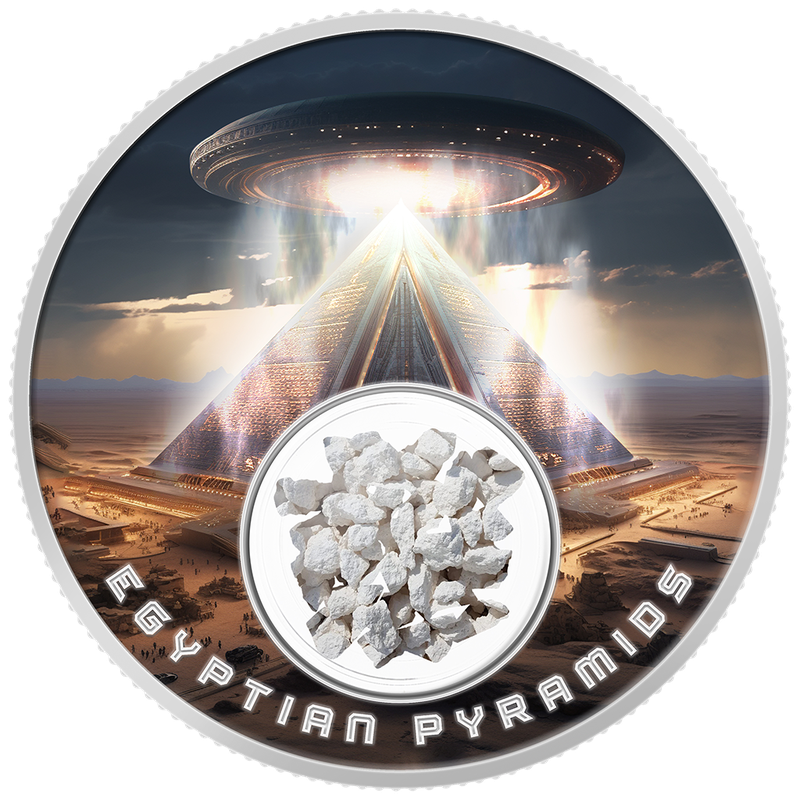 2024 Egyptian Pyramids Limestone - Mesa Grande Nation - NGC PF70 UCAM Silver Colorized - CoinsTV