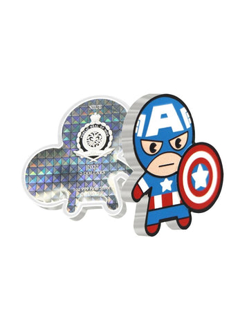 2022 Niue Marvel Kawaii Captain America 1 oz Silver