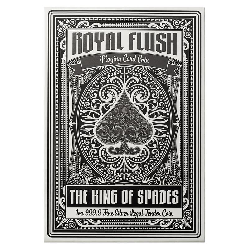 2025 Solomon Islands Royal Flush The King of Spades 1 oz Silver Coin - CoinsTV