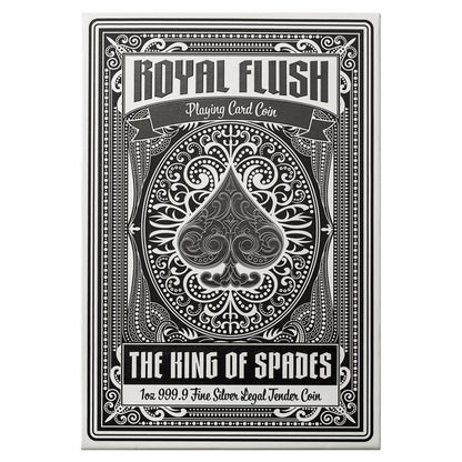 2025 Solomon Islands Royal Flush The King of Spades 1 oz Silver Coin - CoinsTV