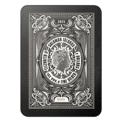 2025 Solomon Islands Royal Flush The King of Spades 1 oz Silver Coin - CoinsTV