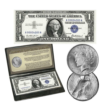 Last Circulating Silver Dollars Collection in Album