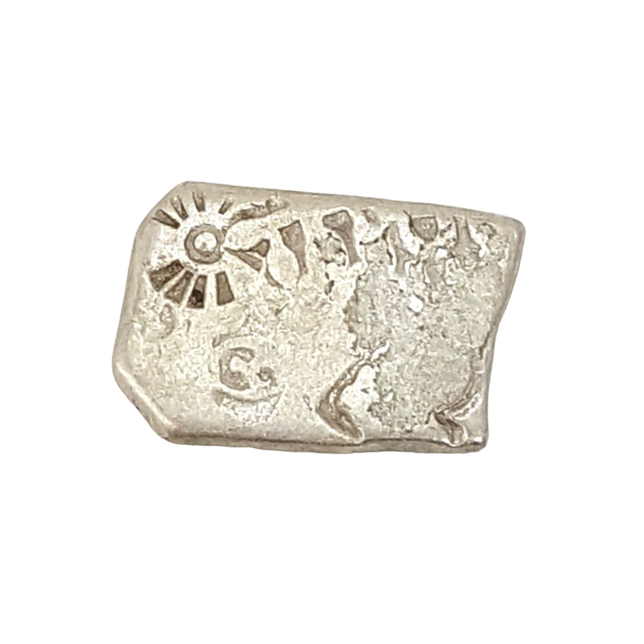 Mauryan Empire: Silver Punch Mark Coin of Ancient India