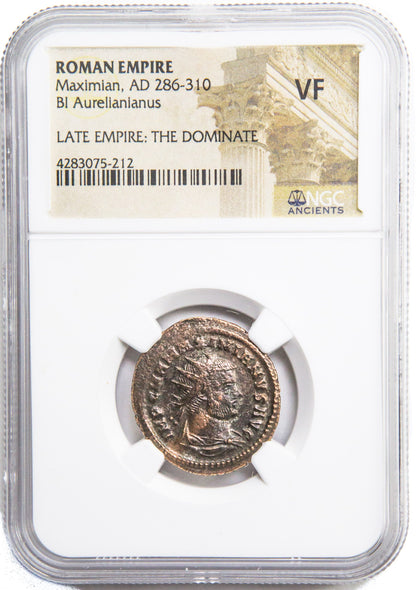 Roman AE of Maximian (AD286-310) NGC(VF)