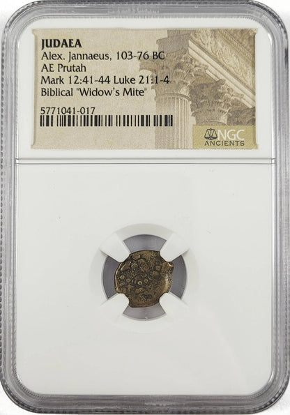Widow's Mite: Judean Prutah (103-76 Bc) NGC (PROMO) - CoinsTV
