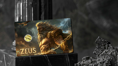 2025 Niue Greek Mythology Zeus 1/1000 oz Gold Coin in Card