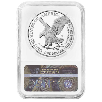 2023-W Silver Eagle Congratulations Set - NGC PF70UC AR - Michael Gaudioso Signature Flag Label