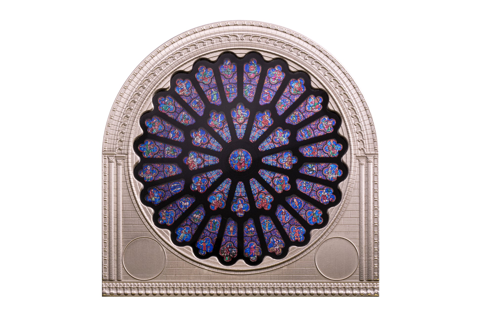 2024 Pitcairn Islands Notre Dame Rose Window 175g Silver Coin - CoinsTV