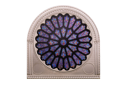 2024 Pitcairn Islands Notre Dame Rose Window 175g Silver Coin - CoinsTV