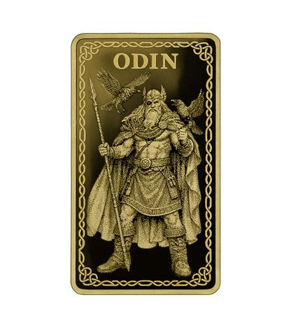 Germania Mint Odin 1/100 oz Gold Bar in Card