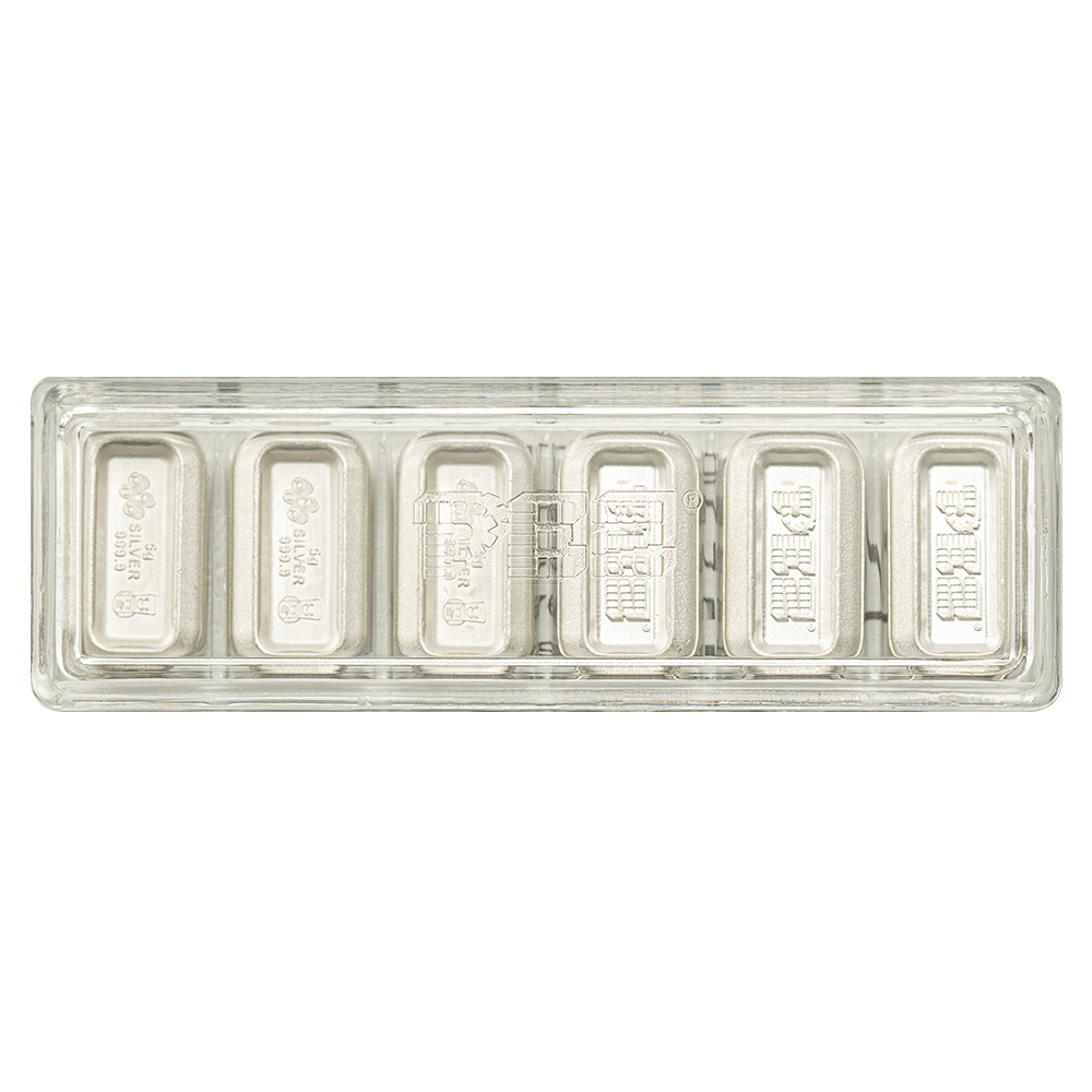 PEZ® Holiday Nutcracker 6 pc Gift Set - 5 gram Silver Wafers - CoinsTV