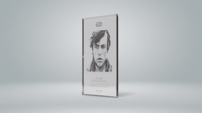 Sketch Art: Luke Skywalker 5gm Silver Foil Agoro