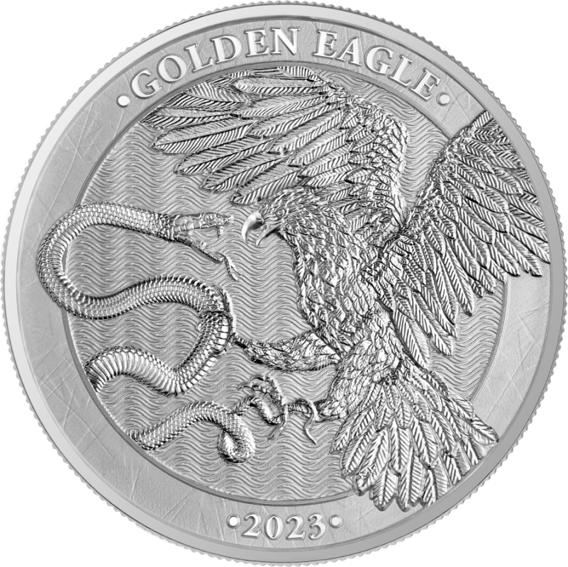 2023 Malta Golden Eagle 1 oz Silver 5 Euro Brilliant Uncirculated - CoinsTV